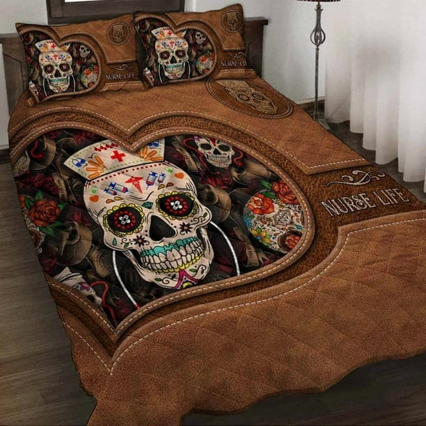 Nurse Life Juego De Cama Nórdico Con Estampado De Piel De Enfermera