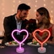 thumbnail image 5 of Lámpara De Neón En Forma De Corazón Rosa Led Usb Y Pilas, 5 of 7