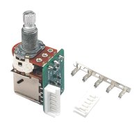 Magideal - Accesorio De Reemplazo Push Pull Pot 18 Mm B500K Conveniente Interruptor Del Potenciómetro Para Guitarra Eléctrica Lp Reemplazo De