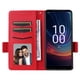 thumbnail image 2 of Funda Cartera para Boost Mobile Celero 5G 2024 Tapa Flip con Ranuras y Soporte Rojo, 2 of 5