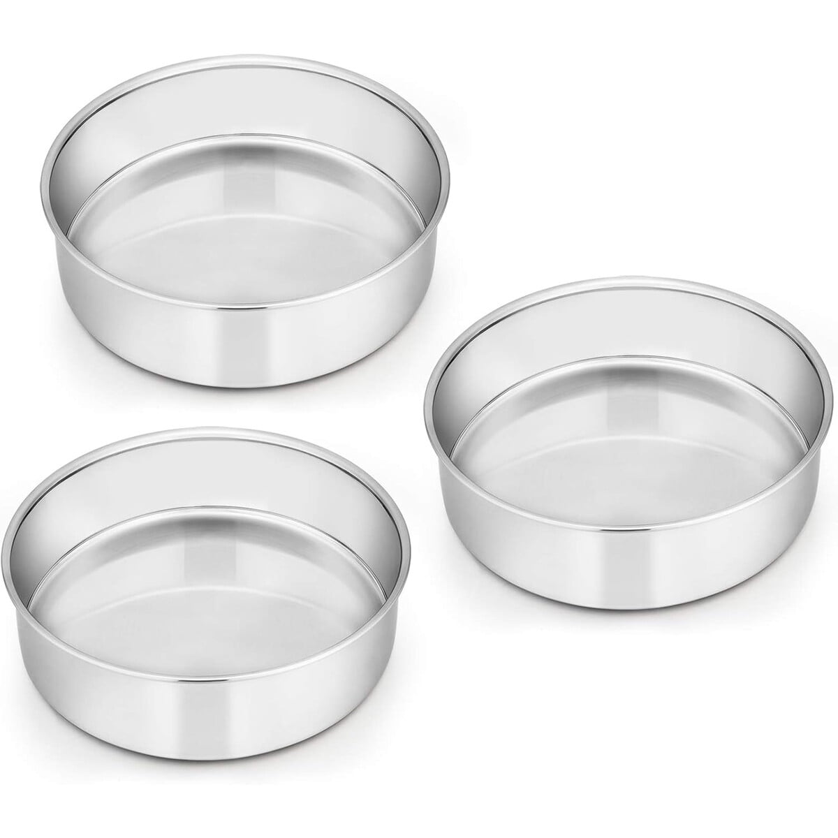 Set 3 Moldes Redondos Efar Acero Inoxidable 15cm