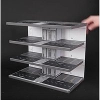 Magideal - 1:64, Estuche De Exposición Para Vehículos De Estacionamiento, Escena De Vehículo Coleccionable, Juguete Para Coche, Mini Muñecas Fundidas A Presión,