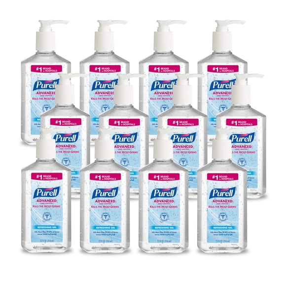 Desinfectante de manos Purell Advanced en gel de 355 ml, paquete de 12
