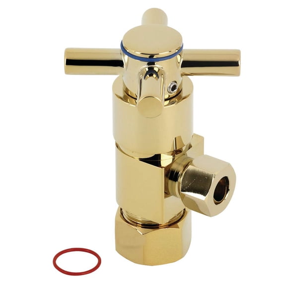 Válvula de cierre angular Kingston Brass CD53302DX Concord de latón pulido