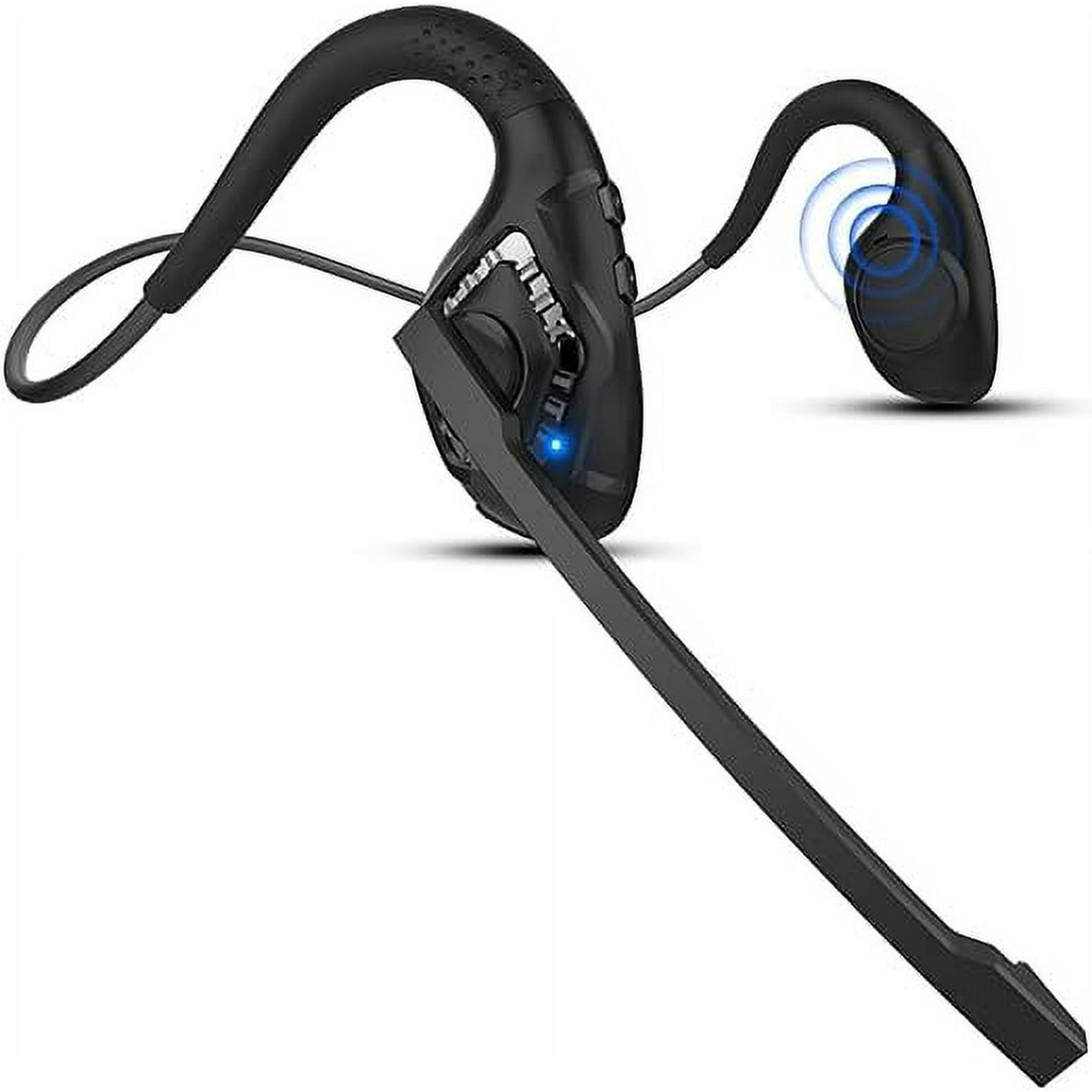 Veat00l - Audífonos Bluetooth 5.3 Con Micrófono De Brazo Cvc8.0 Con Cancelación De Ruido, Conducción De Aire De Oído Abierto, Auriculares Estéreo Inalámbricos, Cómodos De Llevar Durante Todo El Día