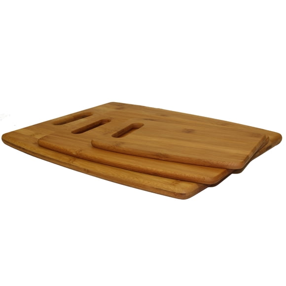 Tabla de cortar Oceanstar CB1156 de bambú natural, 3 tamaños