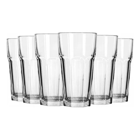 Disparo - Set 6 Vasos Cooler Lisboa Tragos Cristar 468 Ml