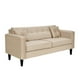 thumbnail image 2 of Sofa New Retro 3c + 2 Pouf Felpa 00 Beige, 2 of 6