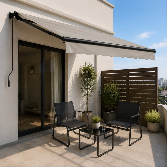 Toldo Terraza Aleria con Brazo Retractil 4x3 mts Beige