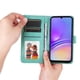 thumbnail image 3 of Funda tipo cartera FOXDOCK para Samsung Galaxy A05 , diseño girasol en relieve, cuero PU, cierre magnético, soporte y tarjetero, 3 of 5