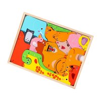 Bothyi - Rompecabezas De Animales Montessori, Rompecabezas Con Forma De Juguete De Construcción Para Niñas, Estilo A