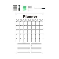 Magideal - Colgante, Pizarra De Lista De Tareas, Planificación Con Marcador, Calendario De Pizarra Acrílica Para Proyectos, Notas, Cocina, Pequeño