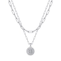 Collar Ursteel Chapado En Plata Con Capas Ajustables De 18 Cm