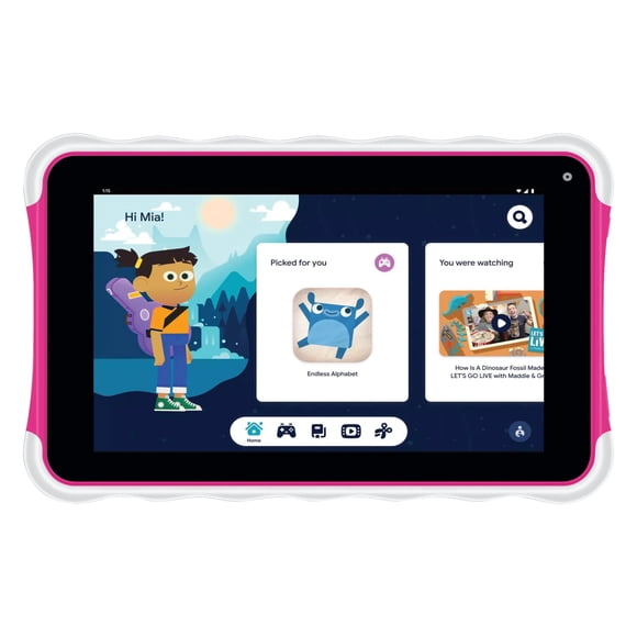 Tablet Supersonic SC-779KT de 7 pulgadas con Android 13 y 32 GB de almacenamiento, color rosa