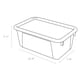 thumbnail image 4 of Contenedores de almacenamiento de plástico Storex Cubby Bins morados, paquete de 5, 4 of 5