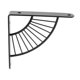 thumbnail image 4 of Soporte Para Estantería Decorativa En Forma De Abanico Con Tornillos Estantería Para El Hogar Negro 15cm, 4 of 5