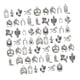 thumbnail image 3 of 60 Piezas Dijes de Vaquero Surtido de Amuletos Colgantes para Joyería Decoraciones Metálicas de Aleación de Zinc con Estilo Clásico Adecuado para Cre Plata, 3 of 5