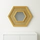 thumbnail image 1 of Espejo Hexagonal con Marco Tejido 50x43.5x2cm, 1 of 2