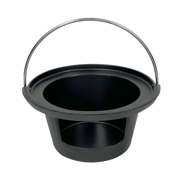 Bote de ceniza para huevos verdes de tamaño mediano y grande KamMaster Cast Iron