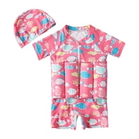Ioensy - Niños Flotabilidad Traje De Baño Chaleco De Natación Flotación Poliéster Niñas Traje De Baño Tamaño 90 Rosa