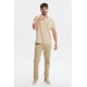 thumbnail image 4 of Polera Hombre Pique Rayas Logo Beige, 4 of 4