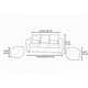thumbnail image 5 of Sofa prince 3 cuerpos 2 puff felpa, 5 of 5