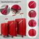 thumbnail image 2 of Set 3 Maletas Rígidas Urban 360° Rojo S/M/L, 2 of 4