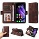 thumbnail image 1 of Carcasa FOXDOCK OPPO Reno 14F 5G de cuero PU, diseño acolchado clásico, protección contra caídas y rayones, 1 of 5