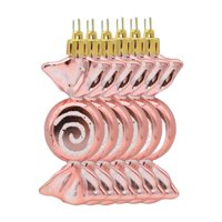 Magideal - 6X Coloridos Dulces De Navidad Colgantes Colgantes Adornos Para Árboles De Navidad Para Festival Año Nuevo Foto Prop Decoración Del Hogar Suministros Oro Rosa
