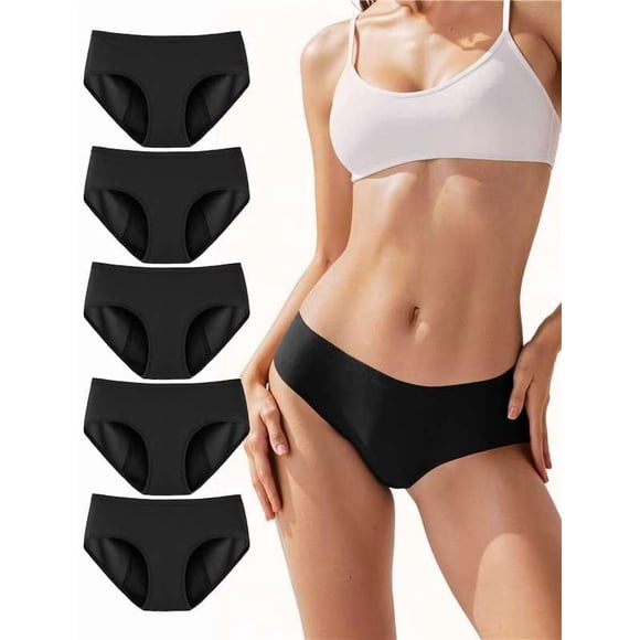 Bragas menstruales TIICHOO XL Pack de 5 - Negro