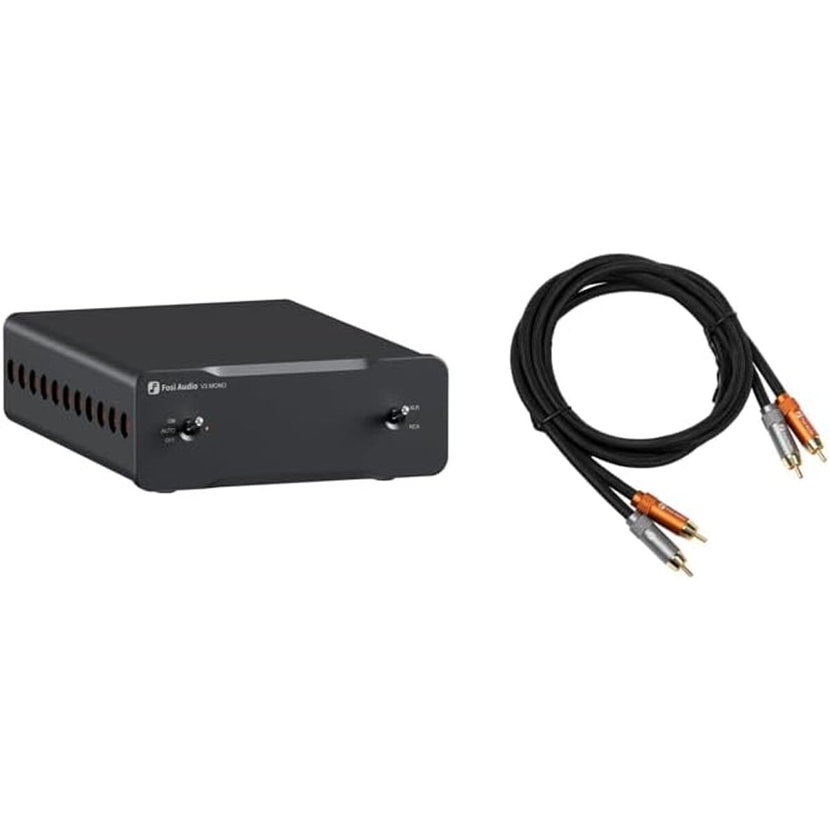 Amplificador Mono Fosi Audio V3 240w Hifi Con Cable Rca