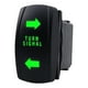 thumbnail image 1 of Interruptor De Señal De Giro, Interruptores Premium Powersports Para Remolques ATV UTV RV, Verde, 1 of 5