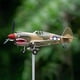 thumbnail image 4 of Giroscopio viento metal cinético avión guerra boca tiburón veleta jardín césped, 4 of 7