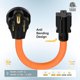thumbnail image 3 of Cable de alimentación Plugrand 46 cm 6‑50P a 6‑15R/6‑20R, 3 of 8