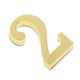 thumbnail image 4 of Número De Puerta Digital De Metal Dorado Placa De Buzón De Correo Fundido Casa Exterior Número 2, 4 of 5