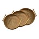 thumbnail image 3 of Juego De 3 Bandejas De Almacenamiento De Mimbre Para Cesta De Pan Tejida A Mano Para Bebidas De Desayuno, 3 of 5