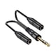 thumbnail image 2 of Conector De Cable Divisor En Y De 6,35 Mm Para Sistemas De Sonido De Estudio, Guitarra, Doble Canal, 2 of 5