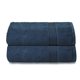 thumbnail image 1 of Juego de toallas de baño Belizzi Home Cotton, paquete de 2 unidades, 70 x 140 cm, color azul mineral, 1 of 9