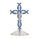 thumbnail image 4 of Figura De Cruz De Pie, Escultura Religiosa Para Entrada Interior De Acción De Gracias, Color Azul Plateado, 4 of 5