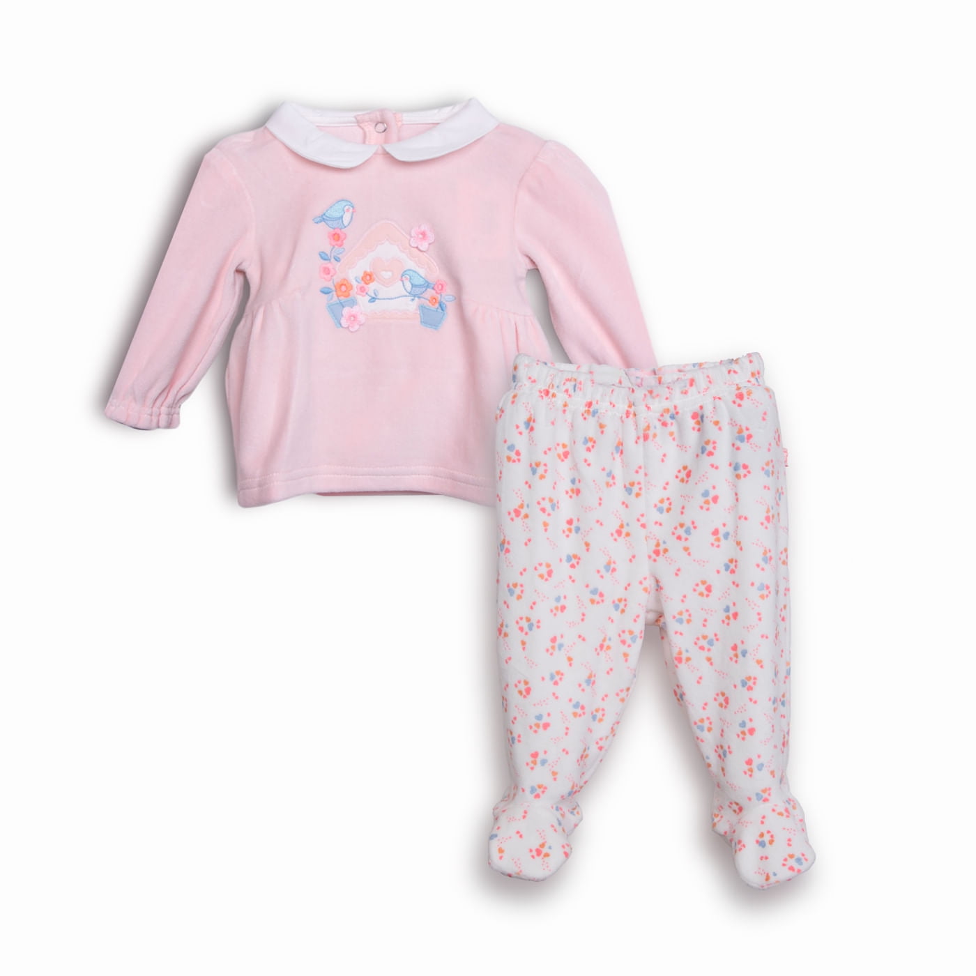 Conjunto Recién Nacido Niña Rosado Pillin