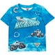 thumbnail image 2 of Monster Jam Megalodon El Toro Loco Grave Digger Monster Truck Big Boys, paquete de 3 camisetas naranja/púrpura/azul 14-16, 2 of 3