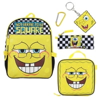 Set De Mochila Y Lonchera Bioworld Bob Esponja 16"" Amarilla