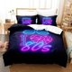 thumbnail image 2 of TV series I Love The 80s Logo Bedding Set Duvet Cover Bed Set Quilt Cover Pillowcase Comforter king Queen Size Boys Adult, 2 of 5