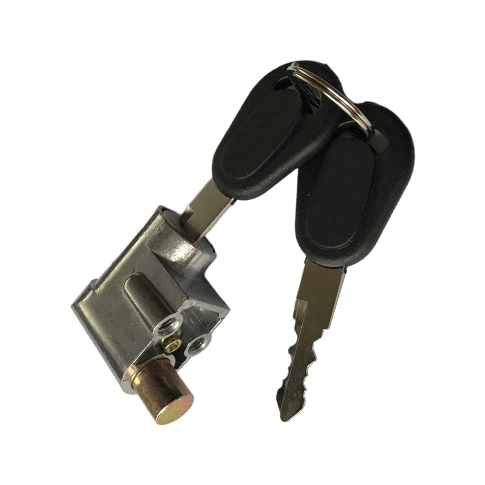 Magideal - Cerraduras De Batería De Motocicleta Caja De Batería Cerradura De Seguridad Ciclismo Universal Con 2 Llaves Accesorios De Batería Moto Cerradura De En