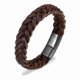 thumbnail image 1 of Pulsera de Caballero de Cuero Brown Elegante y Juvenil Ill, 1 of 3