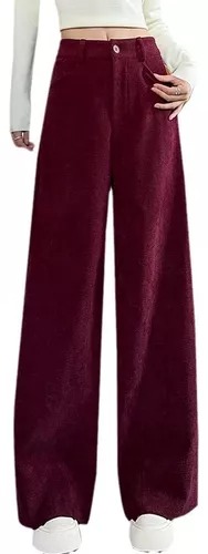 Genérica - Pack 3 Pantalón Tiro Alto Mujer Pantalones Pierna Ancha