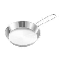 Magideal - Camping Fry Pan Antiadherente Sartén Plegable Manejo Plegable Portátiles De Riñas De Cocción Al Aire Libre Resistente A Rasguños Multifuncionales Al A 16 Cm