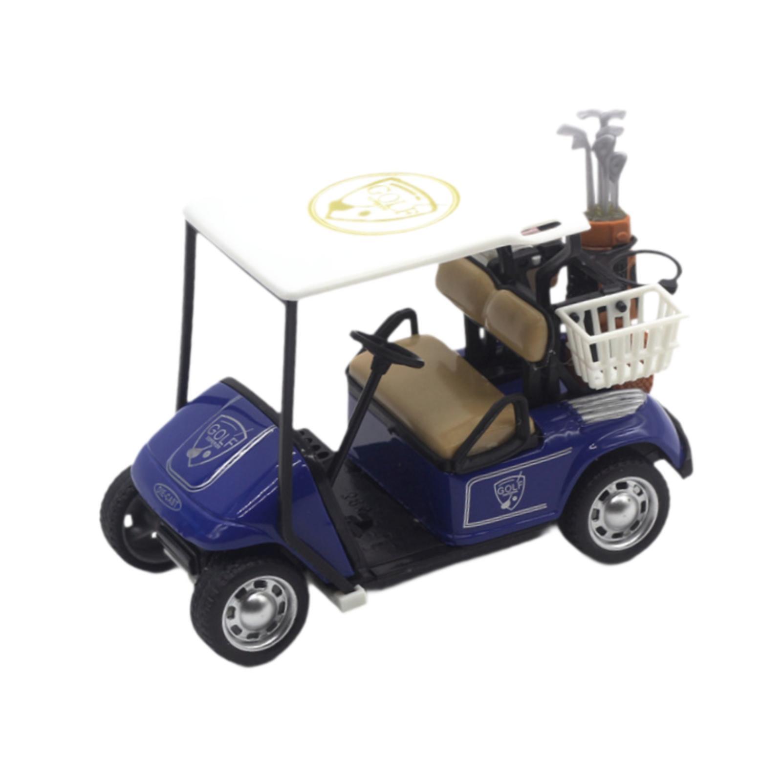 Bothyi - Mini Carrito De Golf, Modelo De Juguete, Escultura De Carrito De Golf, Adorno Para Tartas, Regalos, Color Azul