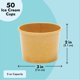 thumbnail image 4 of Vasos de postre Juvale Brown Paper para helado, 150 ml, 50 unidades, 4 of 8