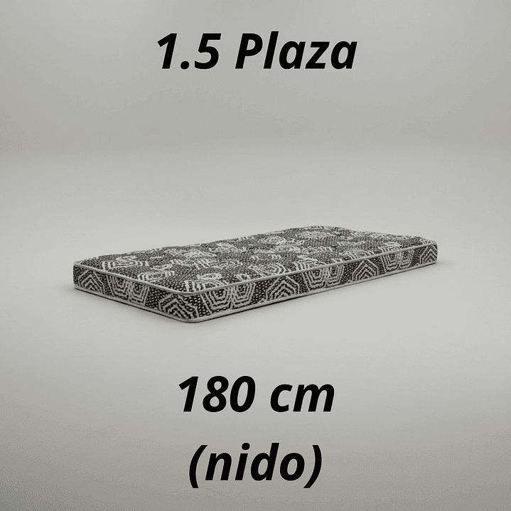 Bloccare - Colchón 1.5 Plaza Modelo Ideal Largo 180 Cm (para Camarotes)